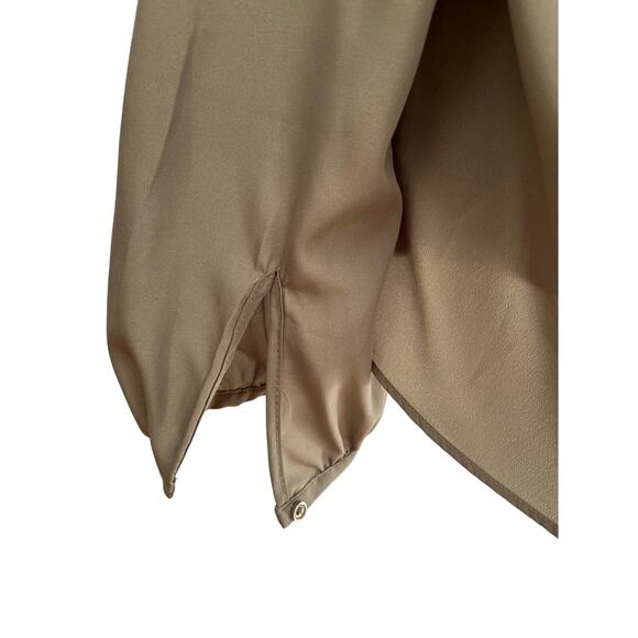 MICHAEL KORS | Women's Long Sleeve Rivet Blouse Army Green | Size Medium - Picture 3 of 5